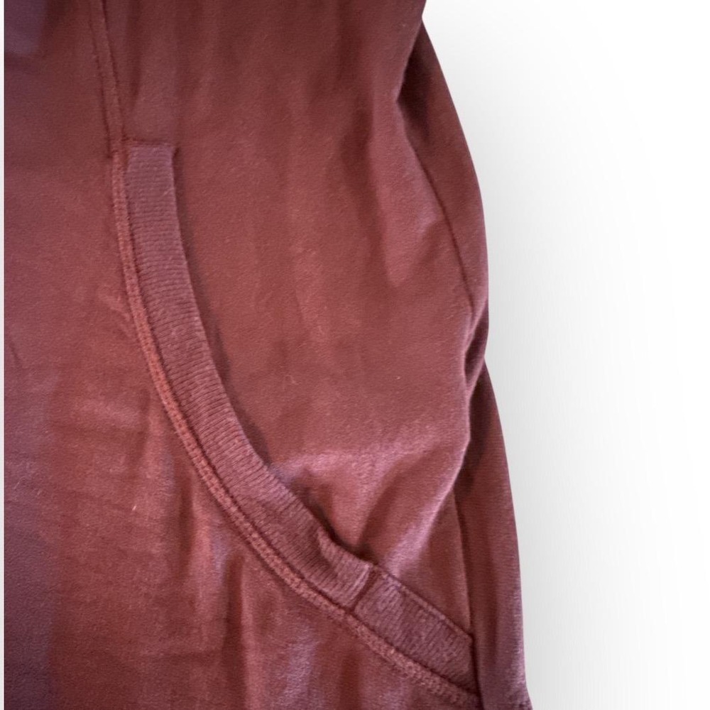 Athleta Pranayama Wrap Cardigan Burgundy  Soft Knit  Size M - Picture 5 of 7